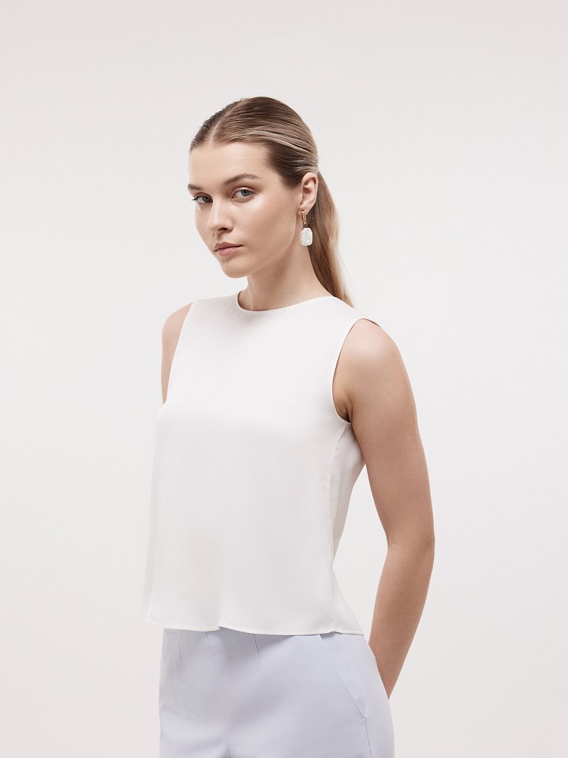 Топ из атласной вискозы