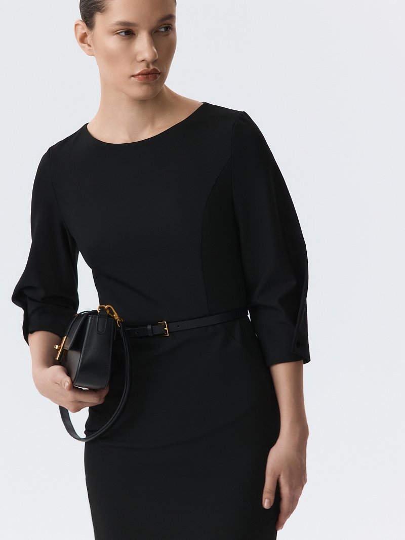 Платье с рукавами ¾ (Р158)