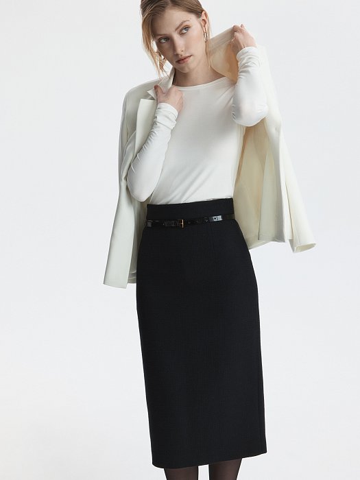 Юбка-карандаш из твида: фото №2