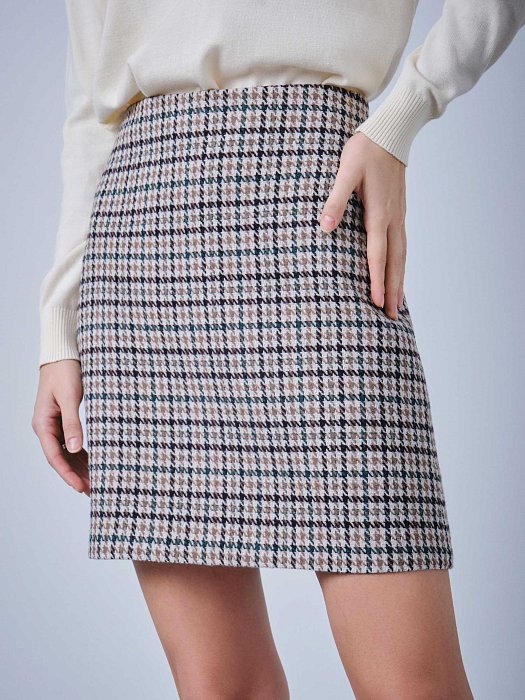 Юбка-мини из смесовой шерсти: фото №2