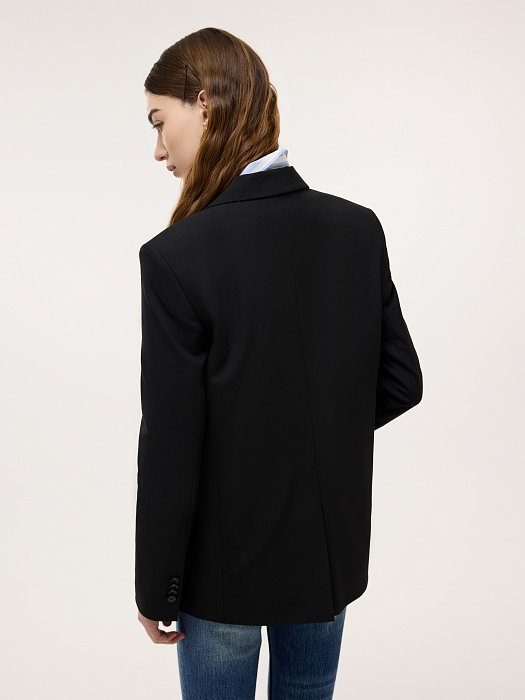 Прямой однобортный жакет: фото №4