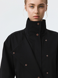 Объемный плащ из хлопка