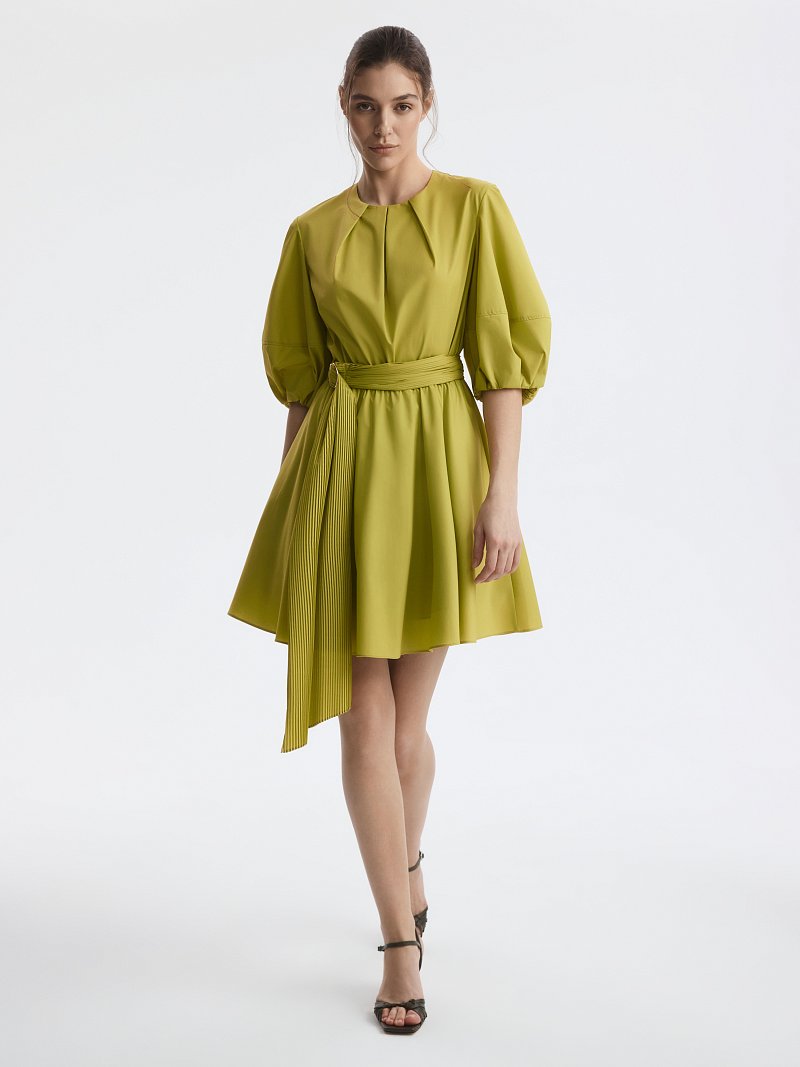 Платье из хлопка с поясом