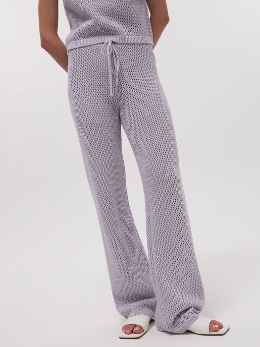 Вязаные брюки с пайетками: фото №2