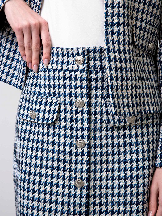 Твидовая юбка-миди: фото №2