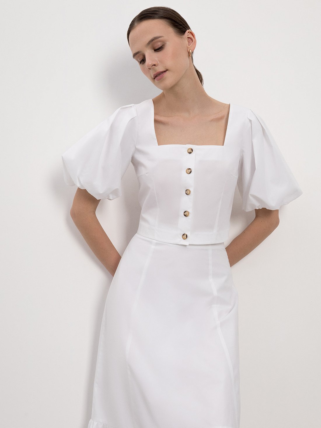 Топ с объемными рукавами : фото №1