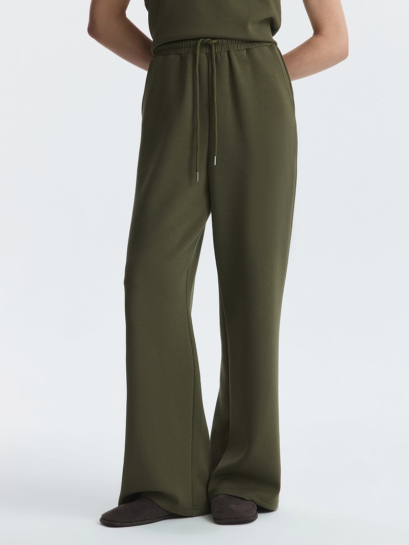 Трикотажные брюки на кулиске