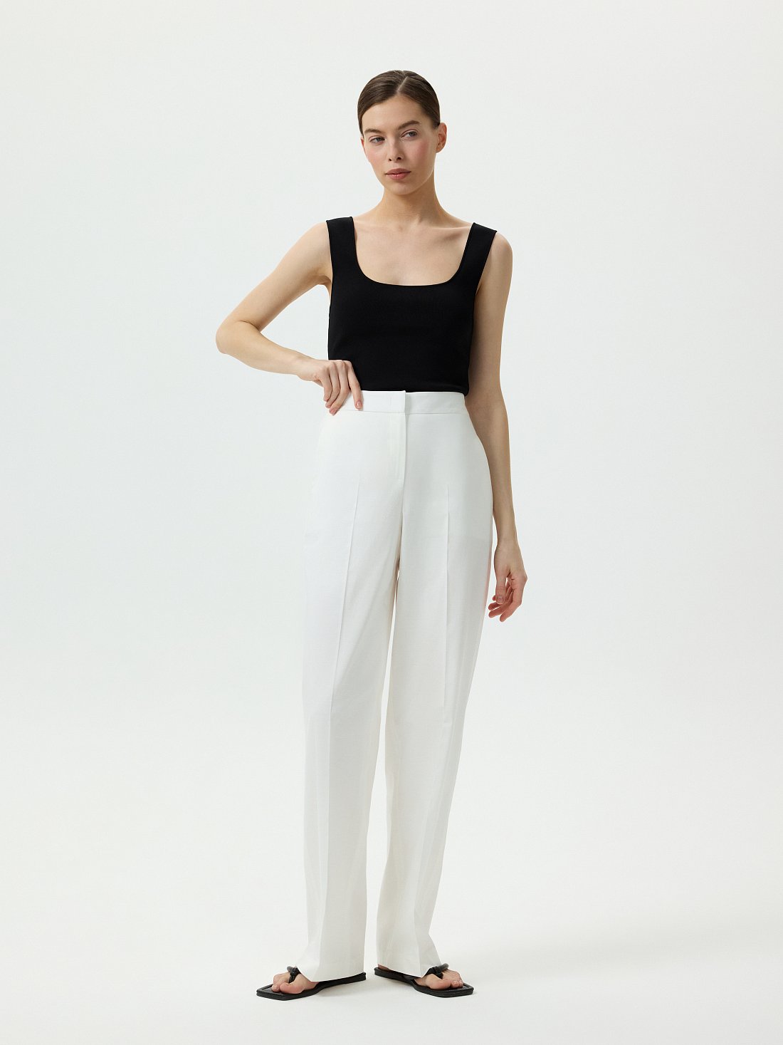 Классические брюки из хлопка : фото №1