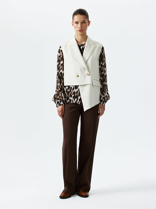 Укороченный асимметричный жилет: фото №6