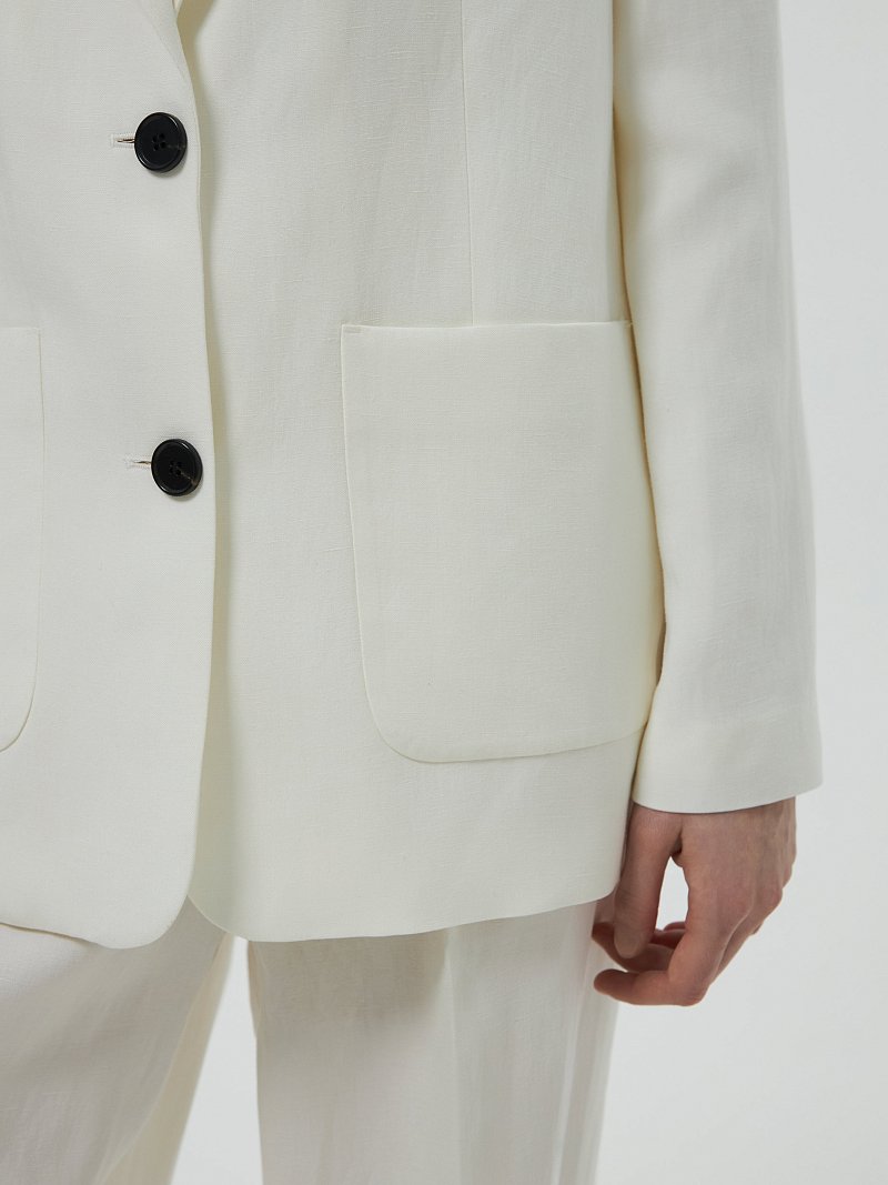 Жакет с накладными карманами