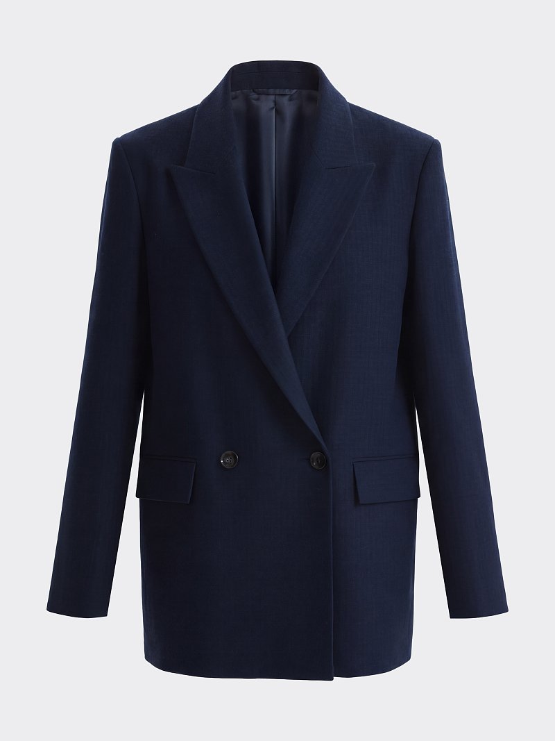 Двубортный жакет свободного кроя