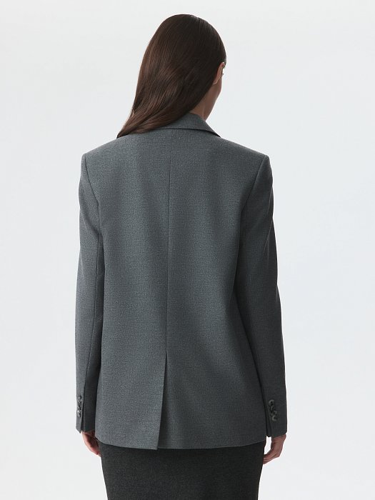 Прямой однобортный жакет: фото №6