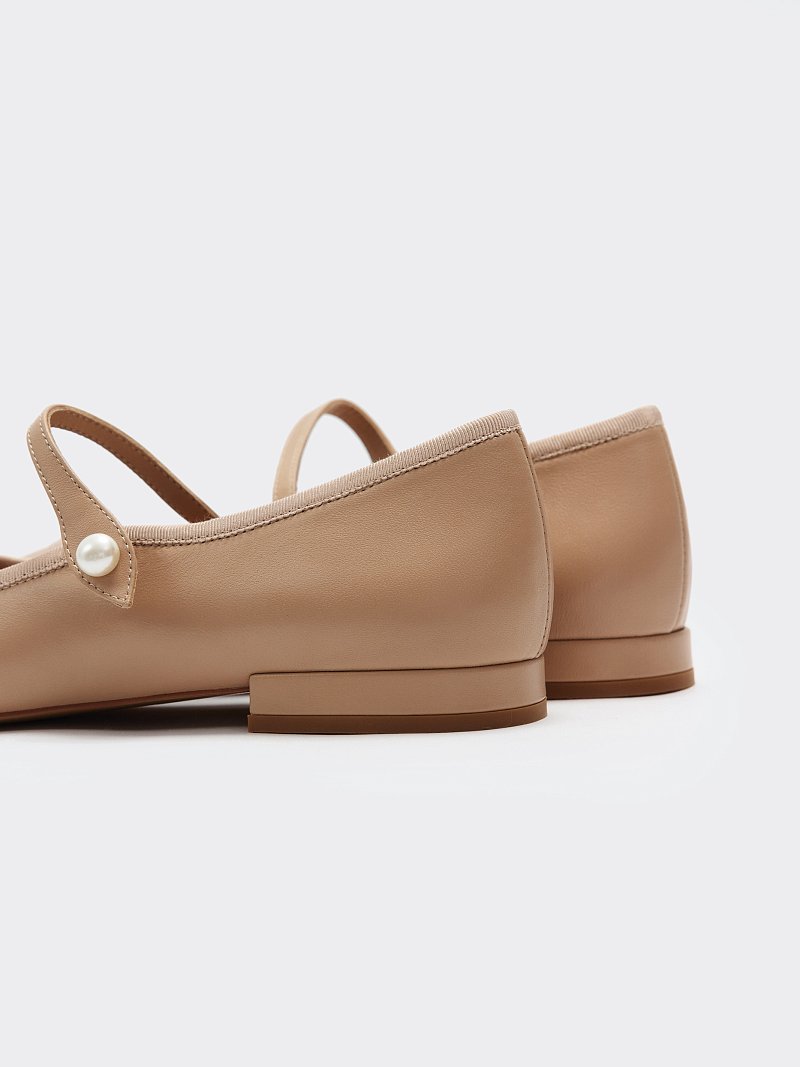 Балетки из натуральной кожи