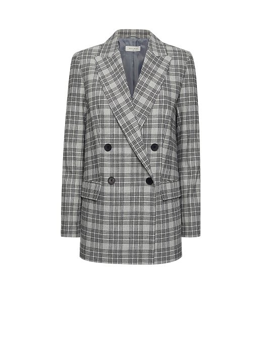 Прямой жакет в клетку: фото №6