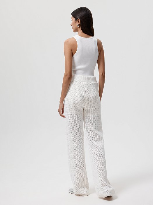 Вязаные брюки с пайетками: фото №5