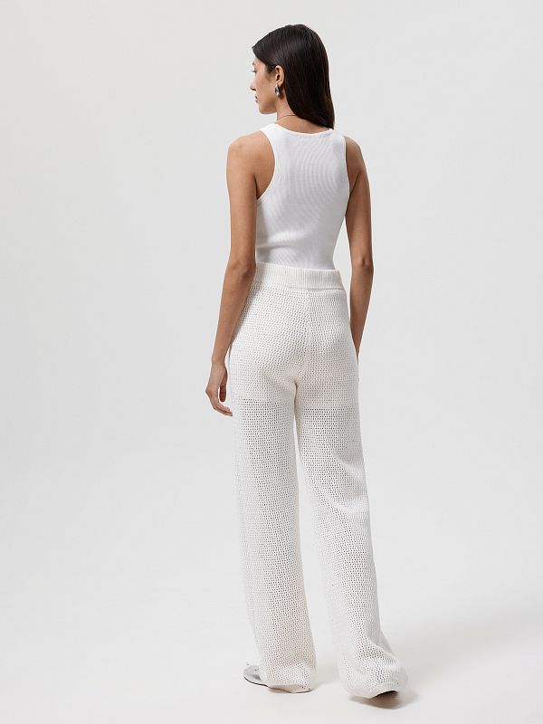 Вязаные брюки с пайетками