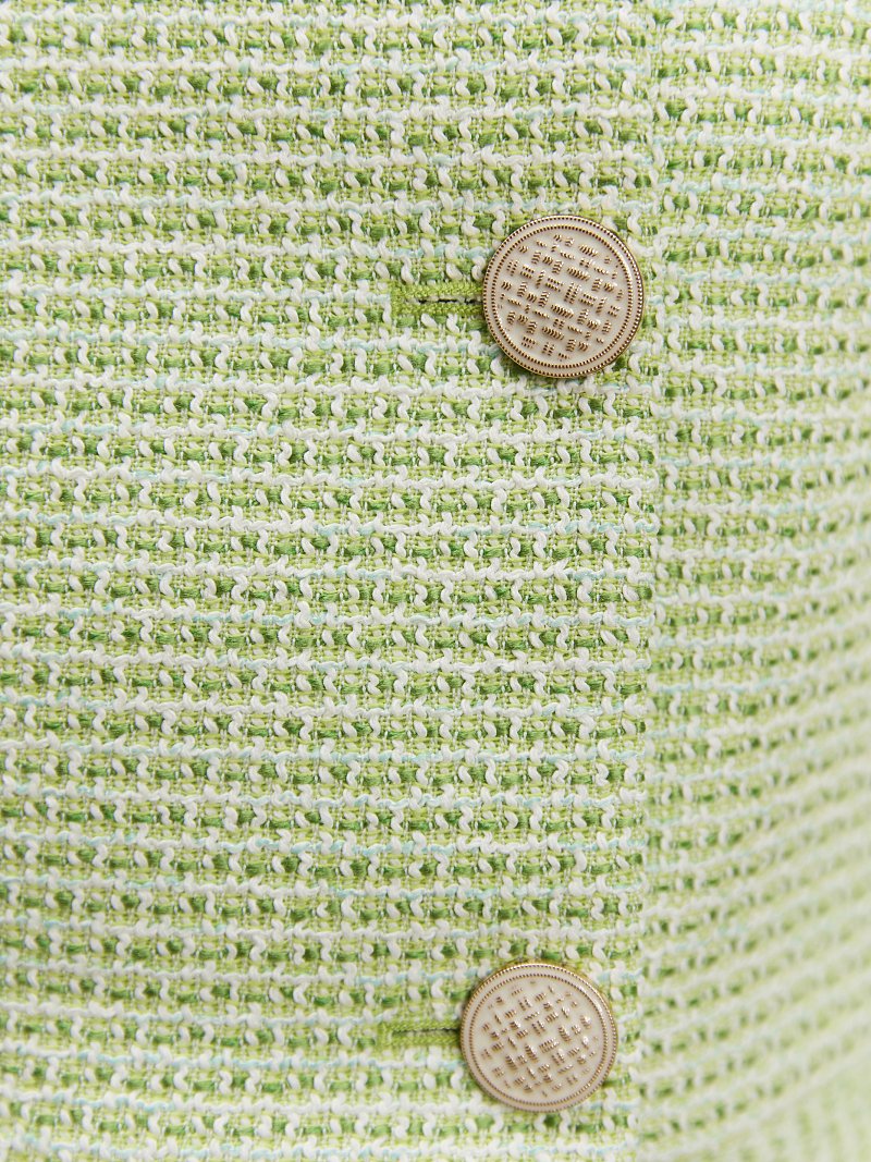 Укороченный жакет из твида