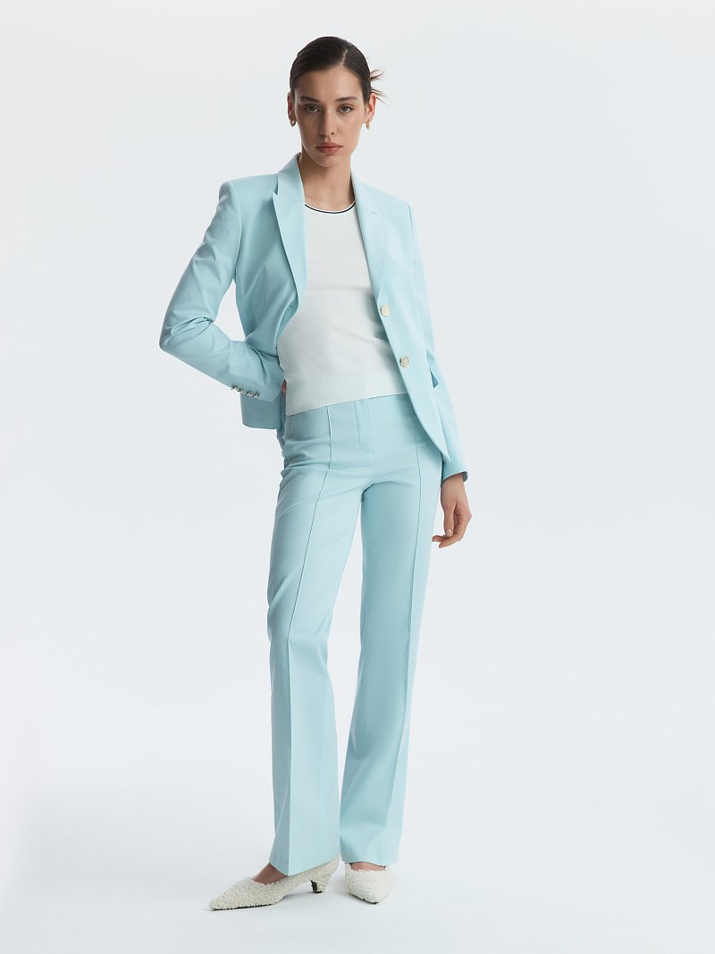 Приталенный жакет из хлопка