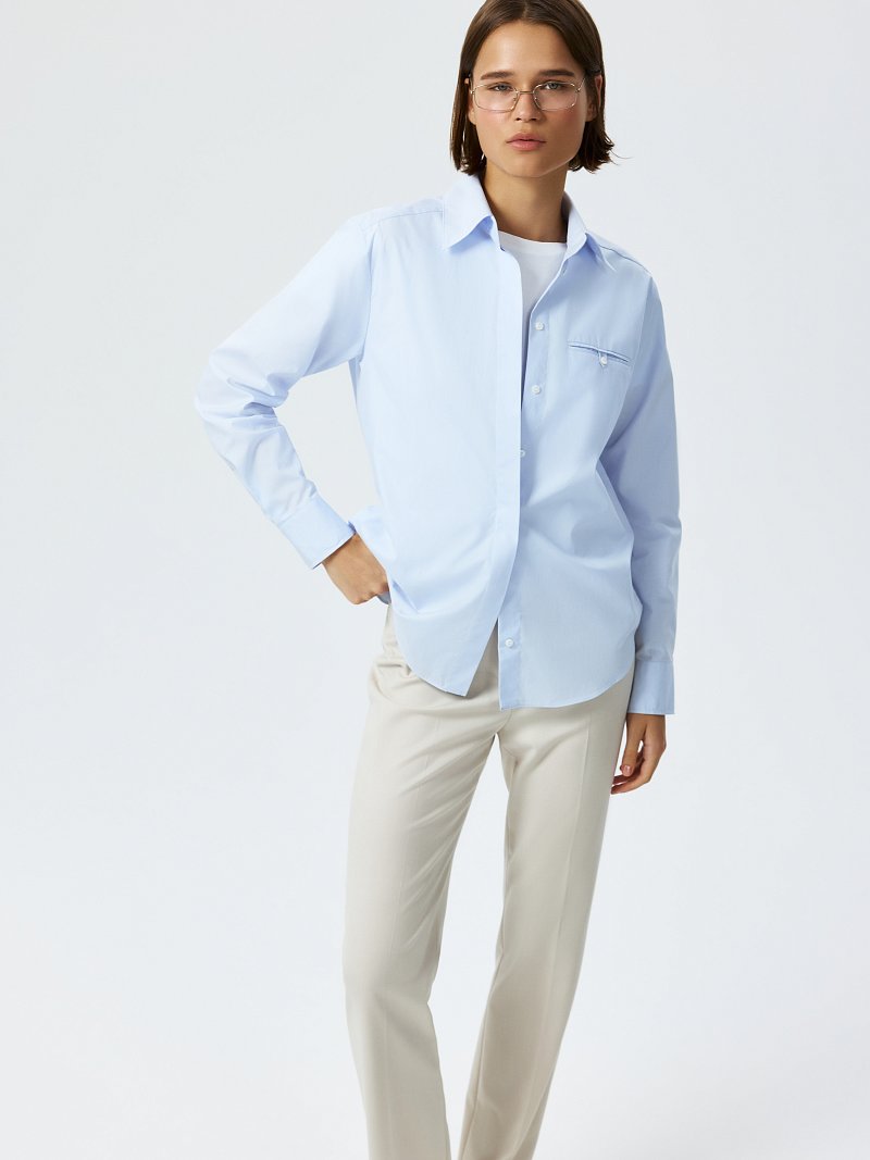 Зауженные брюки со стрелками