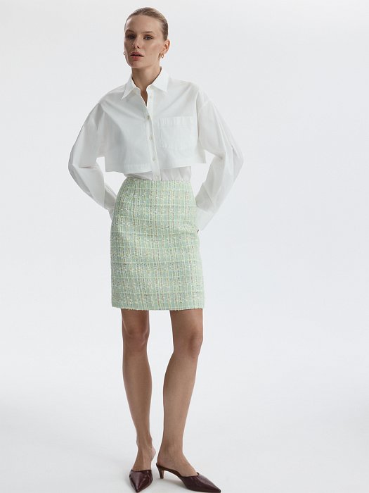 Мини-юбка из букле: фото №2