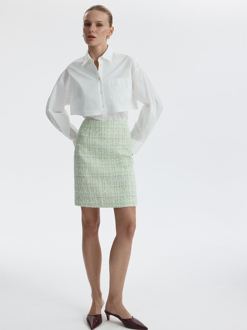 Мини-юбка из букле