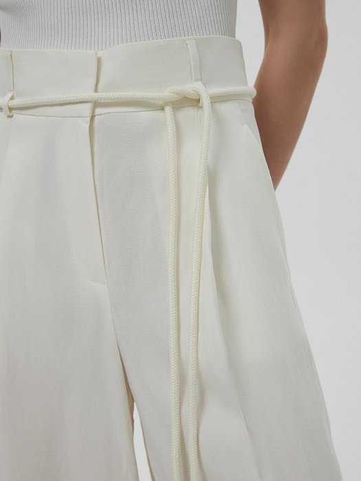 Удлиненные брюки со льном: фото №5