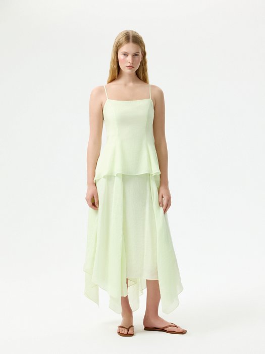 Топ из лиоцелла с баской: фото №2