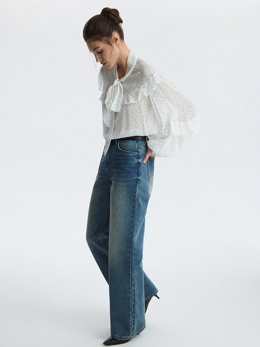 Шифоновая блуза с воланами: фото №6