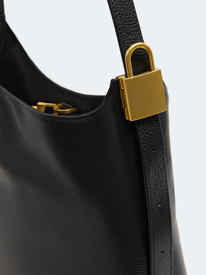 Кожаная сумка с кошельком