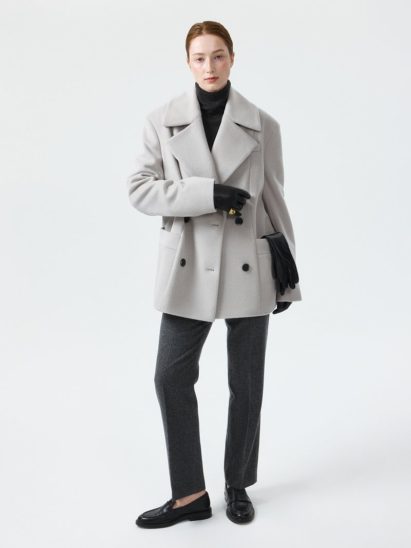 Полупальто из шерсти и кашемира