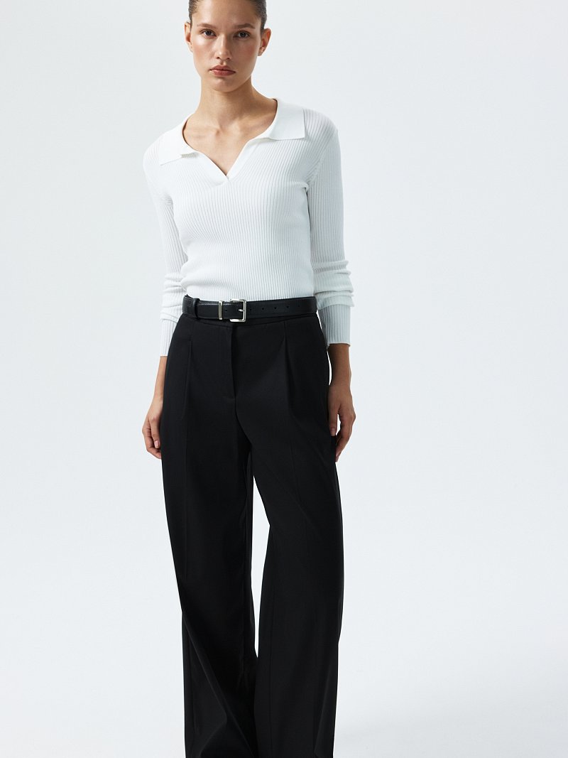 Широкие брюки со стрелками