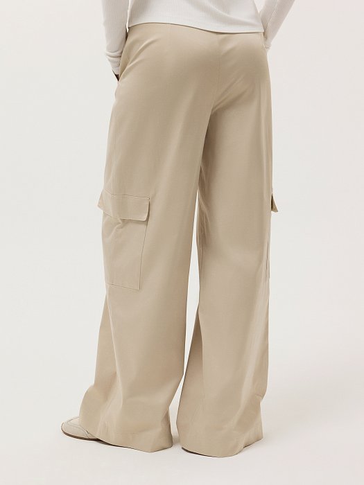 Атласные брюки-карго: фото №4