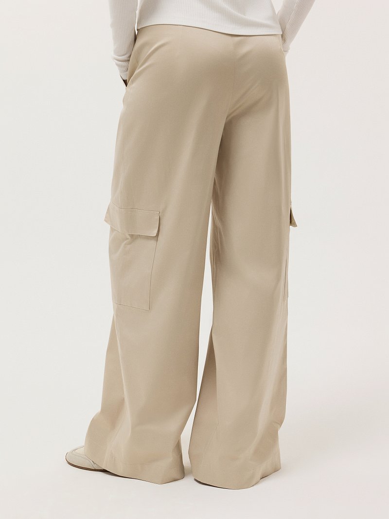 Атласные брюки-карго