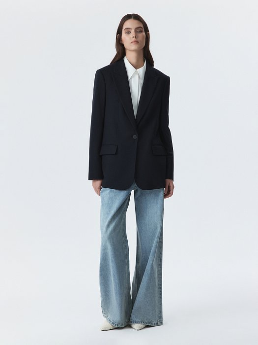 Прямой однобортный жакет: фото №6