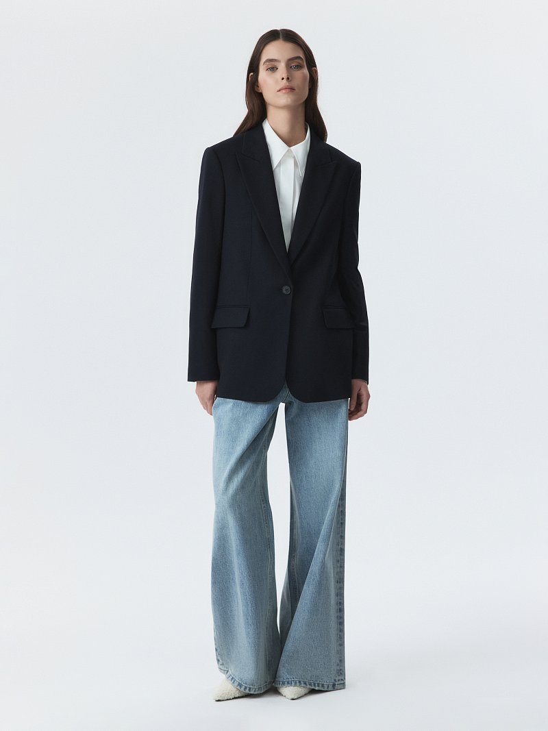 Прямой однобортный жакет