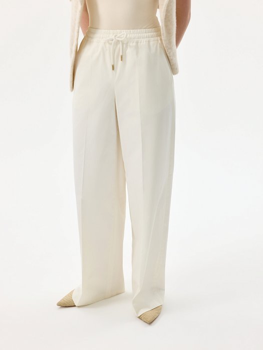 Брюки из хлопка на кулиске: фото №2