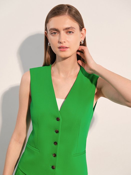 Жилет из костюмной ткани : фото №5