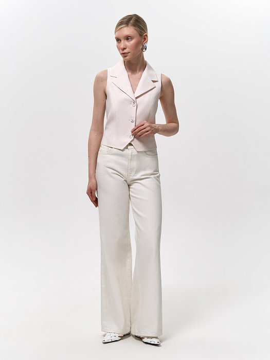 Жилет из смесового льна : фото №7