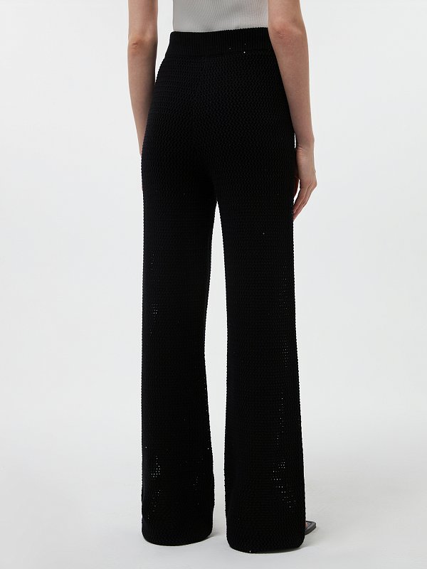 Вязаные брюки с пайетками