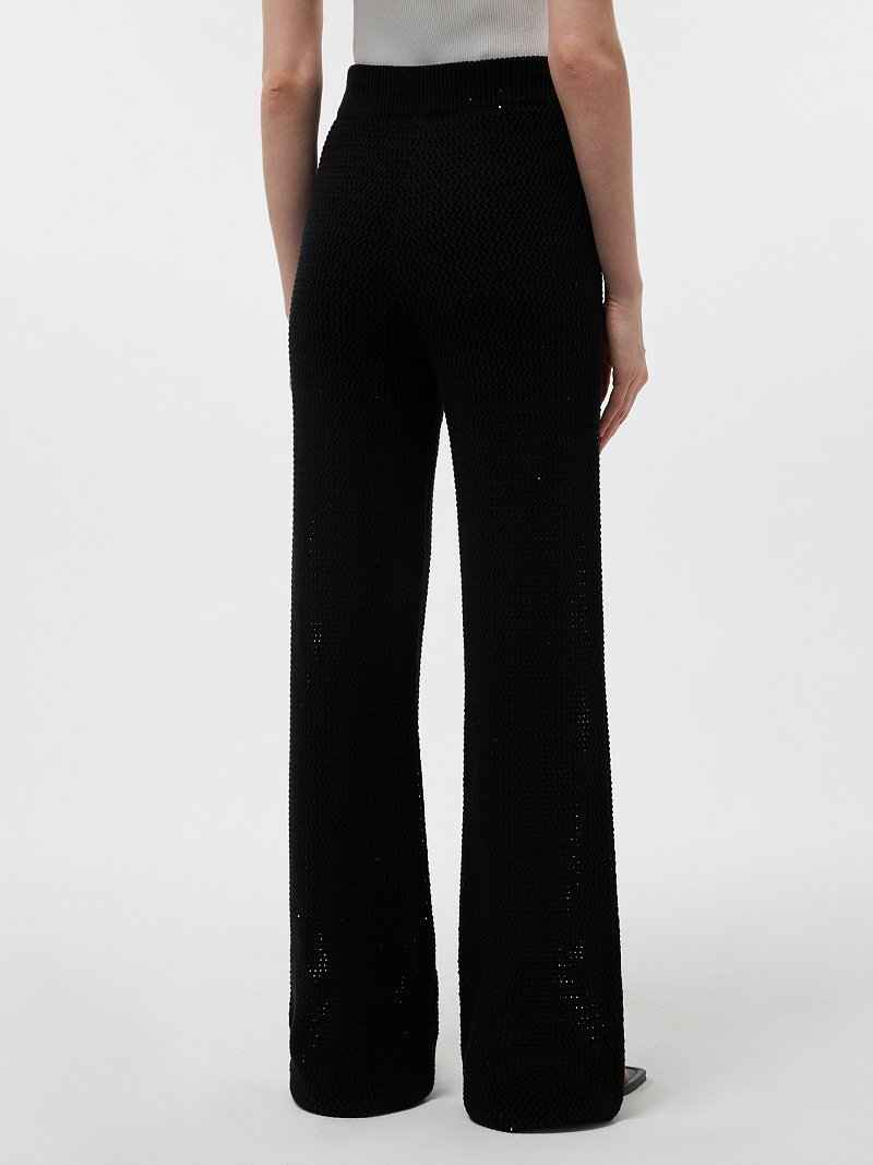 Вязаные брюки с пайетками