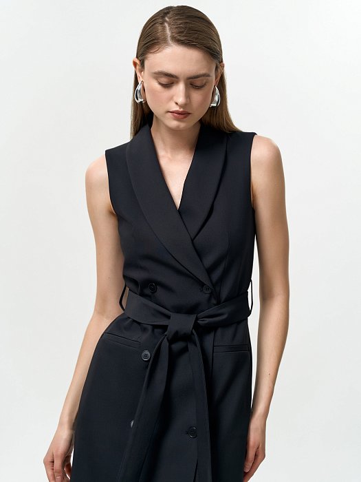 Платье-жилет с поясом: фото №5