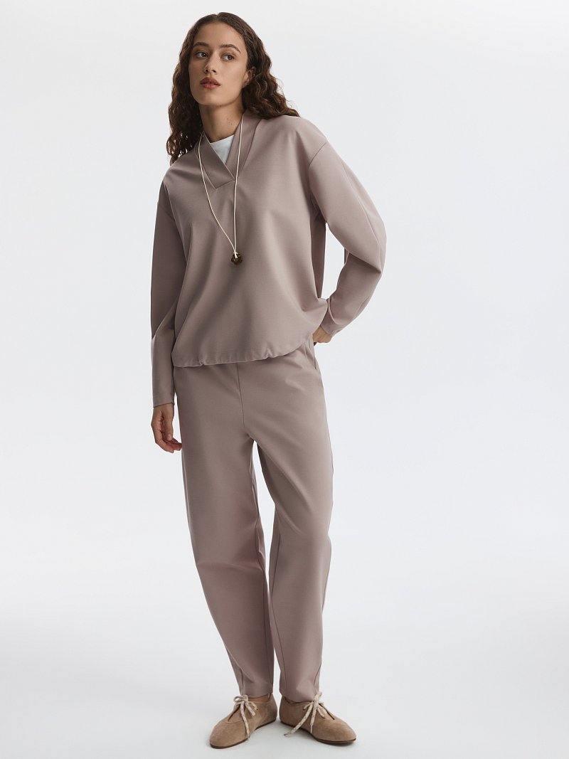 Свитшот с V-вырезом 