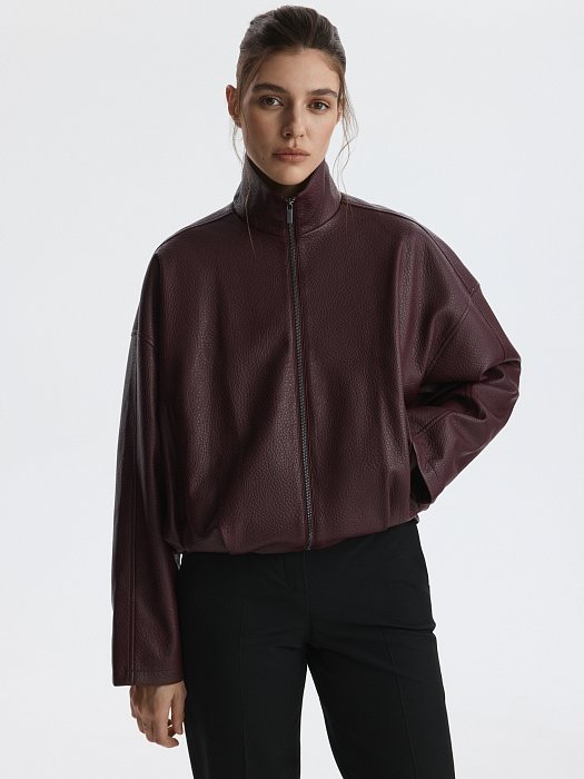 Куртка из экокожи на молнии: фото №4
