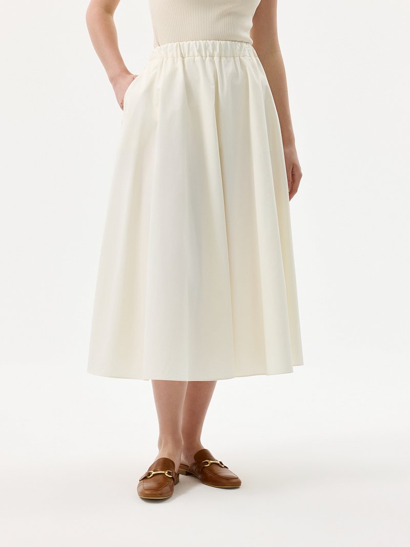 Расклешенная юбка из хлопка