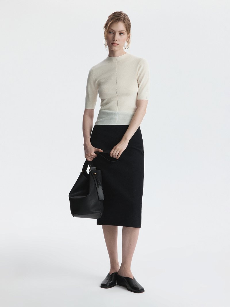 Джемпер с шерстью и шелком