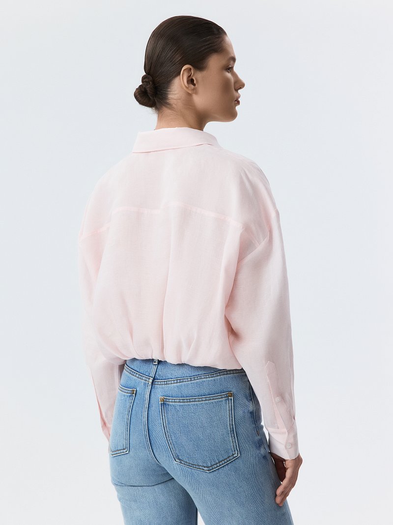 Укороченная блуза из лиоцелла