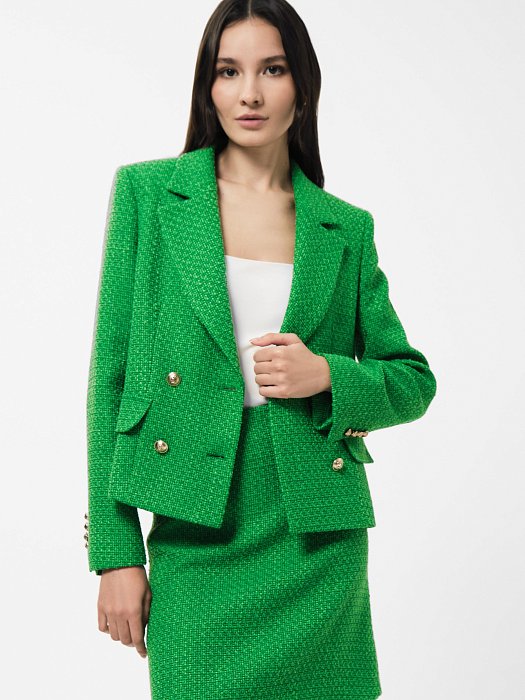 Жакет из фактурной ткани: фото №4