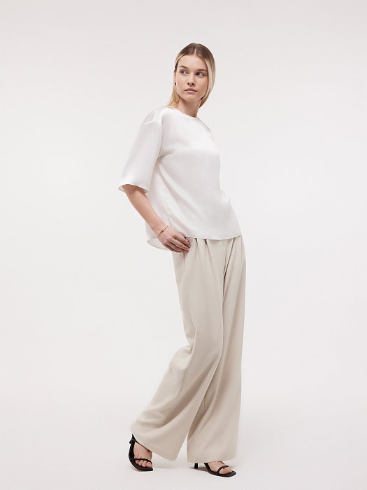 Атласная блуза оверсайз: фото №2