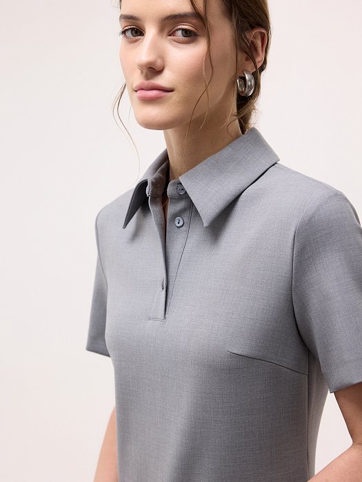 Платье-поло из трикотажа: фото №3