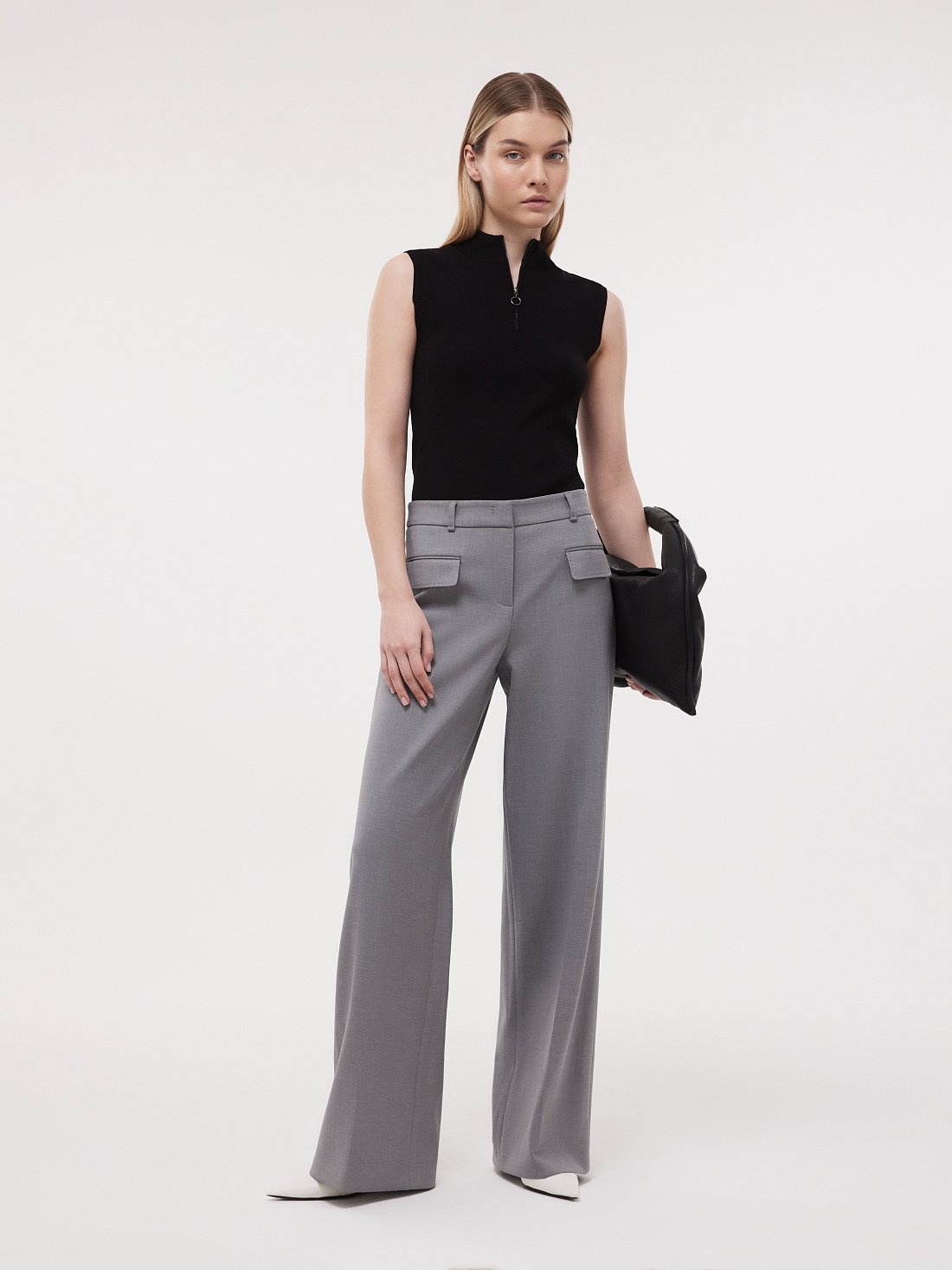 Прямые брюки с клапанами: фото №1